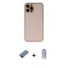 MARSİLYAN™- iPhone 12 Pro Max Kılıf Yadigar Klasik - Siyah Joko Magic 5D Cam + Metal Kamera Lens Koruma Cam - KI