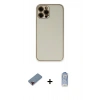 MARSİLYAN™- iPhone 12 Pro Max Kılıf Yadigar Klasik - Siyah Joko Magic 5D Cam + Metal Kamera Lens Koruma Cam - KI