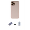 MARSİLYAN™- iPhone 12 Pro Max Kılıf Yadigar Klasik - Siyah Joko Magic 5D Cam + Metal Kamera Lens Koruma Cam - GD