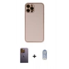 MARSİLYAN™- iPhone 12 Pro Max Kılıf Yadigar Klasik - Siyah Joko Magic 5D Cam + Neon Fosforlu Kamera Lens - SI