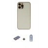 MARSİLYAN™- iPhone 12 Pro Max Kılıf Yadigar Klasik - Siyah Joko Magic 5D Cam + Renkli Kamera Lens Koruma Cam - TU