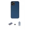 MARSİLYAN™- iPhone 12 Pro Max Kılıf Yadigar Klasik - Siyah Joko Magic 5D Cam + Renkli Kamera Lens Koruma Cam - PE