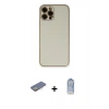 MARSİLYAN™- iPhone 12 Pro Max Kılıf Yadigar Klasik - Siyah Joko Magic 5D Cam + Renkli Kamera Lens Koruma Cam - SI