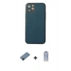 MARSİLYAN™- iPhone 12 Pro Max Kılıf Yadigar Klasik - Siyah Joko Magic 5D Cam + Shine Kamera Lens Koruma Cam - SH