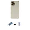 MARSİLYAN™- iPhone 12 Pro Max Kılıf Yadigar Klasik - Siyah Joko Magic 5D Cam + Shine Kamera Lens Koruma Cam - GD