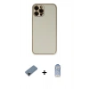 MARSİLYAN™- iPhone 12 Pro Max Kılıf Yadigar Klasik - Siyah Joko Magic 5D Cam + Shine Kamera Lens Koruma Cam - SH