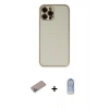 MARSİLYAN™- iPhone 12 Pro Max Kılıf Yadigar Klasik - Siyah Joko Magic 5D Cam + Shine Kamera Lens Koruma Cam - SABE