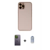 MARSİLYAN™- iPhone 12 Pro Max Kılıf Yadigar Klasik - Siyah Joko Magic 5D Cam + Neon Fosforlu Kamera Lens - YL