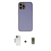 MARSİLYAN™- iPhone 12 Pro Max Kılıf Yadigar Klasik - Siyah Joko Magic 5D Hayalet Cam + Shine Kamera Lens - LT