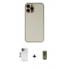 MARSİLYAN™- iPhone 12 Pro Max Kılıf Yadigar Klasik - Siyah Joko Magic 5D Hayalet Cam + Shine Kamera Lens - LT