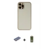 MARSİLYAN™- iPhone 12 Pro Max Kılıf Yadigar Klasik - Siyah Joko Magic 5D Hayalet Cam + Renkli Kamera Lens Koruma Cam - MI