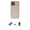 MARSİLYAN™- iPhone 12 Pro Max Kılıf Yadigar Klasik - Siyah Joko Magic 5D Hayalet Cam + Metal Kamera Lens Koruma Cam - GD