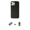 MARSİLYAN™- iPhone 12 Pro Max Kılıf Yadigar Klasik - Siyah Joko Magic 5D Hayalet Cam + Metal Kamera Lens Koruma Cam - GD