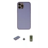 MARSİLYAN™- iPhone 12 Pro Max Kılıf Yadigar Klasik - Siyah Joko Magic 5D Hayalet Cam + Renkli Kamera Lens Koruma Cam - PE