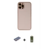 MARSİLYAN™- iPhone 12 Pro Max Kılıf Yadigar Klasik - Siyah Joko Magic 5D Hayalet Cam + Renkli Kamera Lens Koruma Cam - PE