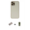 MARSİLYAN™- iPhone 12 Pro Max Kılıf Yadigar Klasik - Siyah Joko Magic 5D Hayalet Cam + Shine Kamera Lens Koruma Cam - SABE
