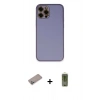 MARSİLYAN™- iPhone 12 Pro Max Kılıf Yadigar Klasik - Siyah Joko Magic 5D Hayalet Cam + Shine Kamera Lens Koruma Cam - SABE