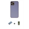 MARSİLYAN™- iPhone 12 Pro Max Kılıf Yadigar Klasik - Siyah Joko Magic 5D Hayalet Cam + Shine Kamera Lens Koruma Cam - PE