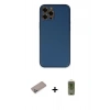 MARSİLYAN™- iPhone 12 Pro Max Kılıf Yadigar Klasik - Siyah Joko Magic 5D Hayalet Cam + Shine Kamera Lens Koruma Cam - SABE