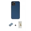 MARSİLYAN™- iPhone 12 Pro Max Kılıf Yadigar Klasik - Siyah Mat Seramik Nano Ekran Koruyucu + Shine Kamera Lens Koruma Cam - GI