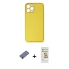 MARSİLYAN™- iPhone 12 Pro Max Kılıf Yadigar Klasik - Siyah Mat Seramik Nano Ekran Koruyucu + Metal Kamera Lens Koruma Cam - GD