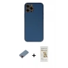 MARSİLYAN™- iPhone 12 Pro Max Kılıf Yadigar Klasik - Siyah Mat Seramik Nano Ekran Koruyucu + Metal Kamera Lens Koruma Cam - KI