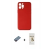 MARSİLYAN™- iPhone 12 Pro Max Kılıf Yadigar Klasik - Siyah Mat Seramik Nano Ekran Koruyucu + Metal Kamera Lens Koruma Cam - KI