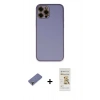 MARSİLYAN™- iPhone 12 Pro Max Kılıf Yadigar Klasik - Siyah Mat Seramik Nano Ekran Koruyucu + Metal Kamera Lens Koruma Cam - GD