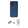 MARSİLYAN™- iPhone 12 Pro Max Kılıf Yadigar Klasik - Siyah Mat Seramik Nano Ekran Koruyucu + Shine Kamera Lens Koruma Cam - PE