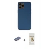 MARSİLYAN™- iPhone 12 Pro Max Kılıf Yadigar Klasik - Siyah Mat Seramik Nano Ekran Koruyucu + Renkli Kamera Lens Koruma Cam - MI
