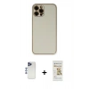 MARSİLYAN™- iPhone 12 Pro Max Kılıf Yadigar Klasik - Siyah Mat Seramik Nano Ekran Koruyucu + Shine Kamera Lens - LT