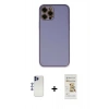MARSİLYAN™- iPhone 12 Pro Max Kılıf Yadigar Klasik - Siyah Mat Seramik Nano Ekran Koruyucu + Shine Kamera Lens - LT