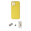 MARSİLYAN™- iPhone 12 Pro Max Kılıf Yadigar Klasik - Siyah Mat Seramik Nano Ekran Koruyucu + Shine Kamera Lens Koruma Cam - SABE