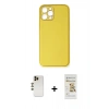 MARSİLYAN™- iPhone 12 Pro Max Kılıf Yadigar Klasik - Siyah Mat Seramik Nano Ekran Koruyucu + Shine Kamera Lens - GD