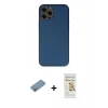 MARSİLYAN™- iPhone 12 Pro Max Kılıf Yadigar Klasik - Siyah Mat Seramik Nano Ekran Koruyucu + Shine Kamera Lens Koruma Cam - GS