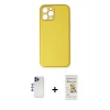MARSİLYAN™- iPhone 12 Pro Max Kılıf Yadigar Klasik - Siyah Mat Seramik Nano Ekran Koruyucu + Shine Kamera Lens - LT