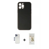 MARSİLYAN™- iPhone 12 Pro Max Kılıf Yadigar Klasik - Siyah Mat Seramik Nano Ekran Koruyucu + Shine Kamera Lens - LT