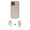 MARSİLYAN™- iPhone 12 Pro Max Kılıf Yadigar Klasik - Siyah Mat Seramik Nano Ekran Koruyucu + Shine Kamera Lens - GD