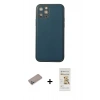 MARSİLYAN™- iPhone 12 Pro Max Kılıf Yadigar Klasik - Siyah Mat Seramik Nano Ekran Koruyucu + Shine Kamera Lens Koruma Cam - SABE