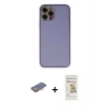MARSİLYAN™- iPhone 12 Pro Max Kılıf Yadigar Klasik - Siyah Mat Seramik Nano Ekran Koruyucu + Renkli Kamera Lens Koruma Cam - TU