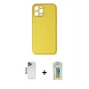 MARSİLYAN™- iPhone 12 Pro Max Kılıf Yadigar Klasik - Siyah Polymer Nano Ekran Koruyucu + Shine Kamera Lens - LT