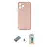 MARSİLYAN™- iPhone 12 Pro Max Kılıf Yadigar Klasik - Siyah Polymer Nano Ekran Koruyucu + Metal Kamera Lens Koruma Cam - KI