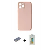 MARSİLYAN™- iPhone 12 Pro Max Kılıf Yadigar Klasik - Siyah Polymer Nano Ekran Koruyucu + Renkli Kamera Lens Koruma Cam - SI