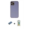 MARSİLYAN™- iPhone 12 Pro Max Kılıf Yadigar Klasik - Siyah Polymer Nano Ekran Koruyucu + Shine Kamera Lens Koruma Cam - GD