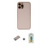 MARSİLYAN™- iPhone 12 Pro Max Kılıf Yadigar Klasik - Siyah Polymer Nano Ekran Koruyucu + Shine Kamera Lens Koruma Cam - SABE