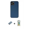 MARSİLYAN™- iPhone 12 Pro Max Kılıf Yadigar Klasik - Siyah Polymer Nano Ekran Koruyucu + Shine Kamera Lens Koruma Cam - GI