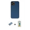 MARSİLYAN™- iPhone 12 Pro Max Kılıf Yadigar Klasik - Siyah Polymer Nano Ekran Koruyucu + Shine Kamera Lens Koruma Cam - GS