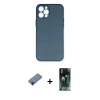 MARSİLYAN™- iPhone 12 Pro Max Kılıf Yadigar Yansıma Serisi - Şeffaf 360 Full Body Arka Koruyucu + Shine Kamera Lens Koruma Cam - SH
