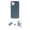 MARSİLYAN™- iPhone 12 Pro Max Kılıf Yadigar Yansıma Serisi - Şeffaf Royal Nano Ekran Koruyucu + Metal Kamera Lens Koruma Cam - KI
