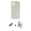 MARSİLYAN™- iPhone 12 Pro Max Kılıf Yadigar Yansıma Serisi - Şeffaf Royal Nano Ekran Koruyucu + Metal Kamera Lens Koruma Cam - KI
